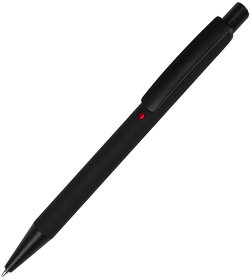 H40501/35/08 - ENIGMA, ручка шариковая, черный/красный, металл, пластик, софт-покрытие
