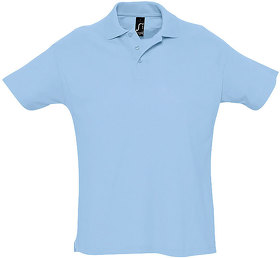 Рубашка поло мужская SUMMER II, голубой, 100% хлопок, 170 г/м2 (H711342.200)