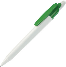 OTTO, ручка шариковая, зеленый/белый, пластик (H500/15)
