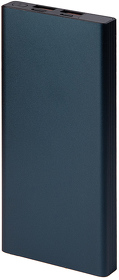 H37179/25 - Универсальный аккумулятор OMG Iron line 10 (10000 мАч), металл, синий, 14,7х6.6х1,5 см