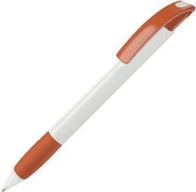 H151/05 - NOVE, ручка шариковая с грипом, оранжевый/белый, пластик