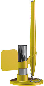 H220/48/03 - FLAG, ручка шариковая с держателем, желтый, пластик