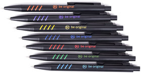 TATTOO, ручка шариковая, черный с синими вставками grip, металл