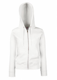 H629240.30 - Толстовка "Lady-Fit Hooded Sweat Jacket", белый, 75% х/б, 25% п/э, 280 г/м2