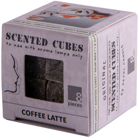 Аромакубики КОФЕ ЛАТТЕ (8шт), 3,4х3,4х3,4см, пальмовый воск (H32601/coffee_latte)