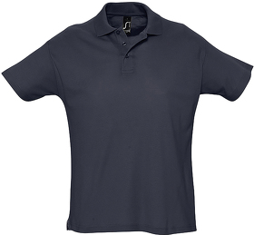 Рубашка поло мужская SUMMER II, тёмно-синий, 100% хлопок, 170 г/м2 (H711342.318)