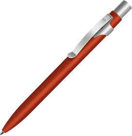 ALPHA, ручка шариковая, красный/хром, металл