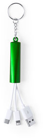 Кабель для зарядки с подсветкой ZAREF, зеленый, пластик