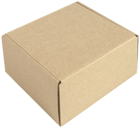 Коробка подарочная mini BOX, размер 16*15*8 см, картон МГК бур., самосборная (H21023)