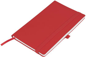 Бизнес-блокнот "Gracy", 130х210 мм, красный, кремовая бумага, гибкая обложка, в линейку, на резинке (H21223/08)