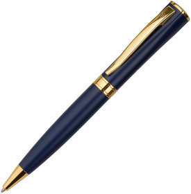 H26905/26 - WIZARD GOLD, ручка шариковая, темно-синий/золотистый, металл
