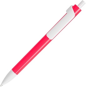 Ручка шариковая FORTE NEON, неоновый розовый/белый, пластик (H607/119)