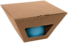 Коробка для чайных пар 27600, 27800, 25703, размер 17,2х10,94х8,2 см,  микрогофрокартон, коричневый