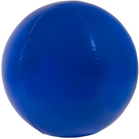 H343261/24 - Мяч пляжный надувной; синий; D=40 см (накачан), D=50 см (не накачан), ПВХ