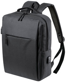 Рюкзак "Prikan", черный, 40x31x13 см, 100% полиэстер 600D (H346473/35)
