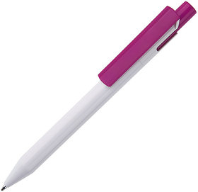 Ручка шариковая Zen, белый/розовый, пластик