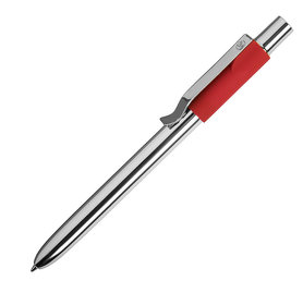 STAPLE, ручка шариковая, хром/красный, алюминий, пластик (H40302/08)