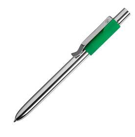 STAPLE, ручка шариковая, хром/зеленый, алюминий, пластик