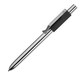 STAPLE, ручка шариковая, хром/черный, алюминий, пластик (H40302/35)