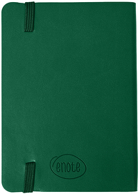 Блокнот SHADY JUNIOR с элементами планирования,  А6, зеленый, кремовый блок, темно-зеленый обрез