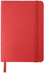 Блокнот SHADY JUNIOR с элементами планирования,  А6, красный, кремовый блок, красный  обрез