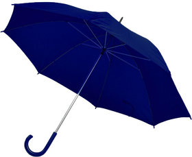 H7425/26 - Зонт-трость с пластиковой ручкой, механический; темно-синий; D=103 см; 100% полиэсер 190 T