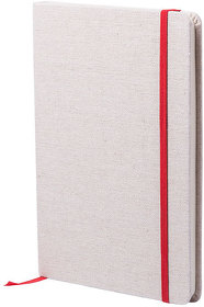 H346159/08 - Блокнот TELMAK, A5, хлопок, бежевый/красный