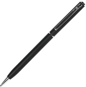 H1100/35 - SLIM, ручка шариковая, чёрный/хром, металл