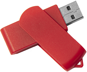 USB flash-карта SWING (8Гб), красный, 6,0х1,8х1,1 см, пластик