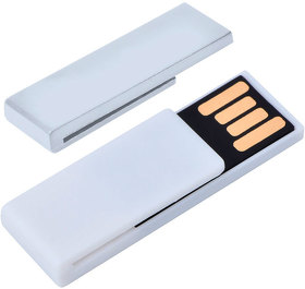 USB flash-карта "Clip" (8Гб),белая,3,8х1,2х0,5см,пластик (H19304_8Gb/01)