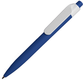H38019/24 - Ручка шариковая N16 soft touch, синий, пластик, цвет чернил синий