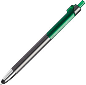 PIANO TOUCH, ручка шариковая со стилусом для сенсорных экранов, графит/зеленый, металл/пластик (H609/30/94)