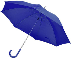 Зонт-трость с пластиковой ручкой, механический; синий; D=103 см; 100% полиэстер 190 T (H7425/24)