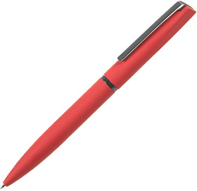 FRANCISCA, ручка шариковая, красный/вороненая сталь, металл, пластик, софт-покрытие
