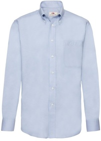 Рубашка "Long Sleeve Oxford Shirt", светло-голубой, 70% х/б, 30% п/э, 135 г/м2 (H651140.OD)