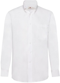 H651140.30 - Рубашка "Long Sleeve Oxford Shirt", белый, 70% х/б, 30% п/э, 130 г/м2