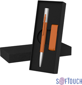 E6921-10S/8Gb - Набор ручка "Clas" + флеш-карта "Case" 8 Гб в футляре, покрытие soft touch