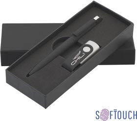 E6877-3S/16Gb - Набор ручка + флеш-карта 16 Гб в футляре, покрытие soft touch