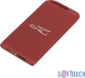 E6871-4 - Зарядное устройство "Theta" с фонариком, 4000 mAh, покрытие soft touch
