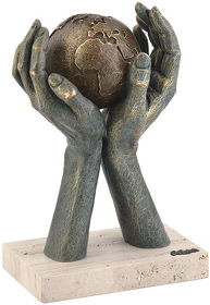 Скульптура "Мир в твоих руках" (E121)