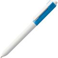 P3318.44 - Ручка шариковая Hint Special, белая с голубым