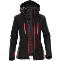 P11632.35 - Куртка-трансформер женская Matrix, черная с красным