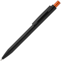 P15111.20 - Ручка шариковая Chromatic, черная с оранжевым