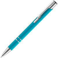 Ручка шариковая Keskus Soft Touch, бирюзовая (P16425.49)