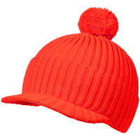 Вязаная шапка с козырьком Peaky, красная (кармин) (P16925.52)