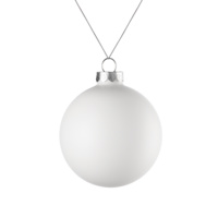 Елочный шар Finery Matt, 8 см, матовый белый (P17663.60)