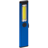 P17728.40 - Фонарик-факел аккумуляторный Wallis с магнитом, синий