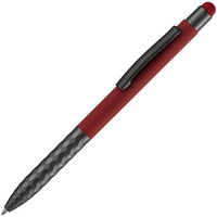 P18322.50 - Ручка шариковая Digit Soft Touch со стилусом, красная