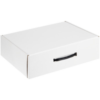 Коробка самосборная Light Case, белая, с черной ручкой (P19167.63)