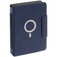 P22001.40 - Органайзер с блокнотом и аккумулятором Oiro, синий
